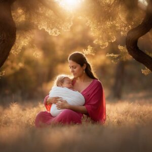 Captura de Emoción: Bebé y Mamá Embarazada