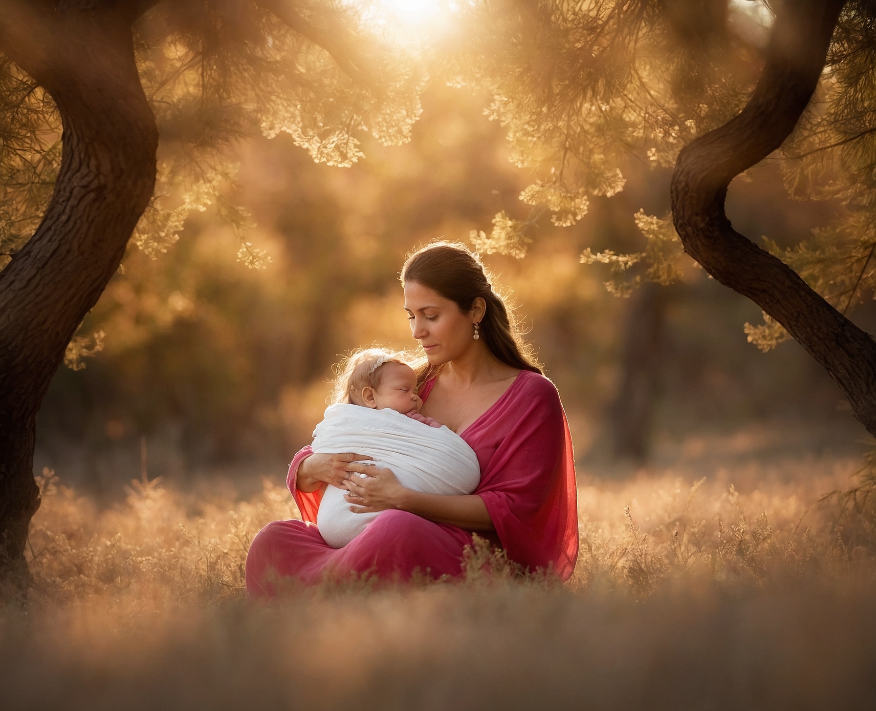 Captura de Emoción: Bebé y Mamá Embarazada