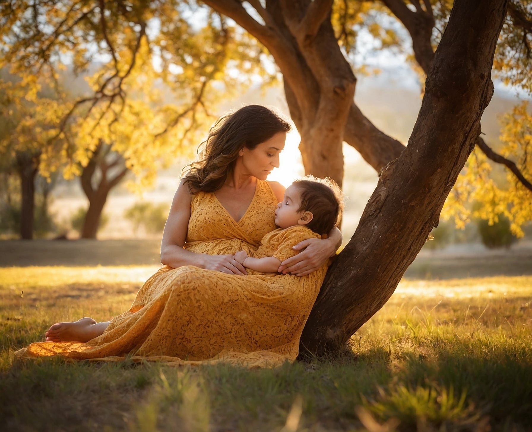 Captura de Emoción: Bebé y Mamá Embarazada - Imagen 2